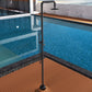 Doccia piscina nera in inox 316 FLORIDA eleganza e qualita senza tempo