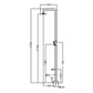 Doccia piscina MICHIGAN in acciaio inox 316 design elegante e resistente