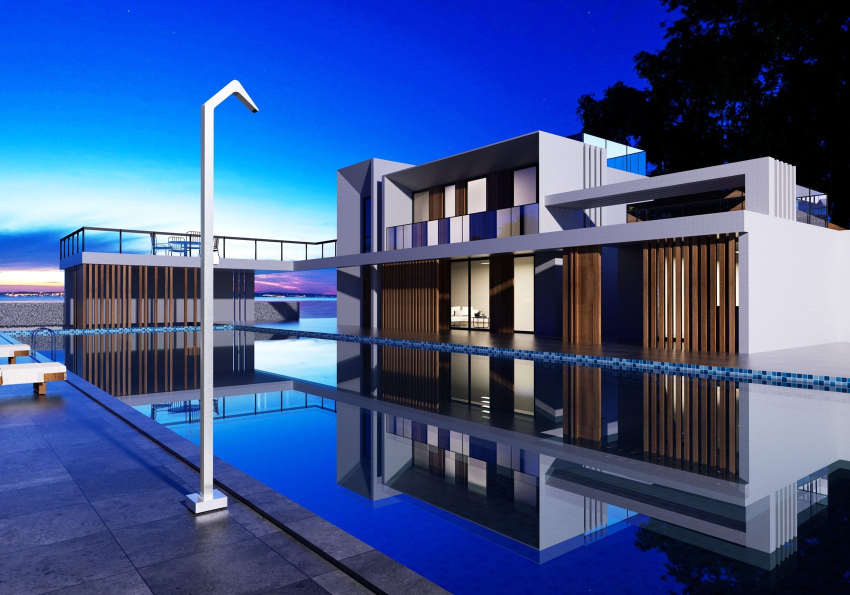 Doccia piscina Niagara in acciaio inox S316 eleganza e qualita per il tuo giardino
