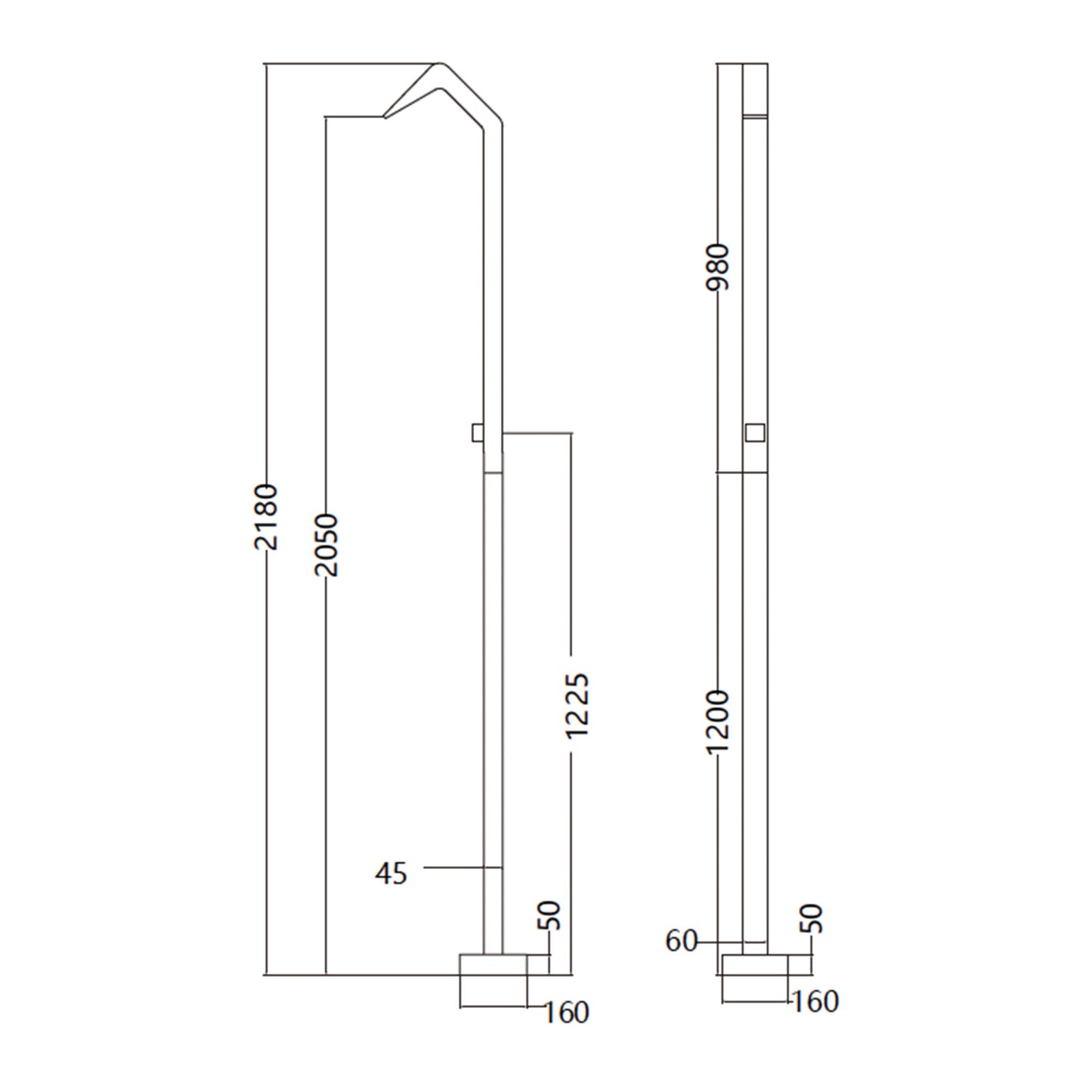 Doccia piscina Niagara in acciaio 316 eleganza e resistenza per il tuo giardino o piscina Design raffinato con diffusore a cascata rubinetto monoforo a 2 vie e base decorativa Massima qualita anticorrosione per un uso esterno duraturo Acquista ora e