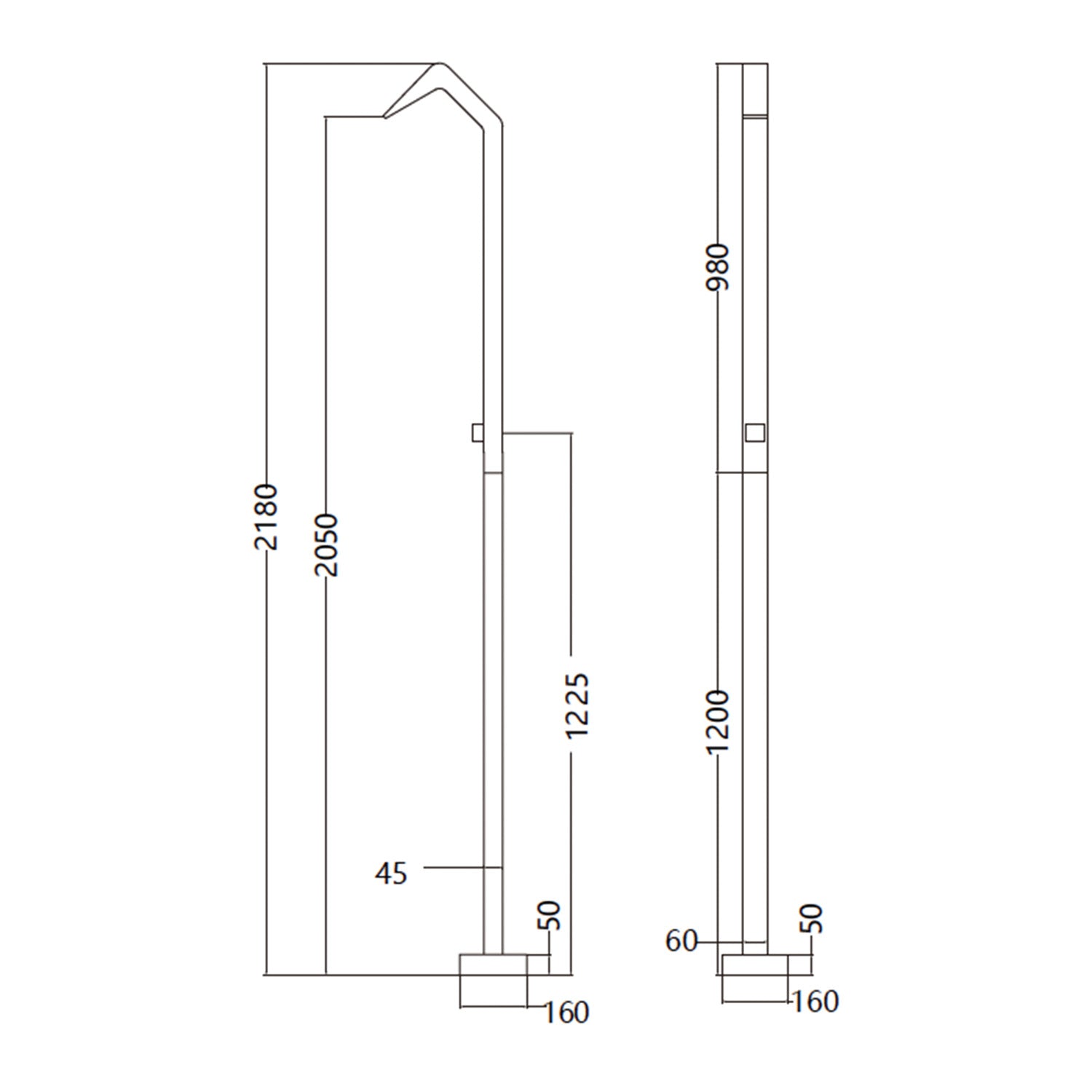 Doccia piscina Niagara in acciaio 316 eleganza e resistenza per il tuo giardino o piscina Design raffinato con diffusore a cascata rubinetto monoforo a 2 vie e base decorativa Massima qualita anticorrosione per un uso esterno duraturo Acquista ora e