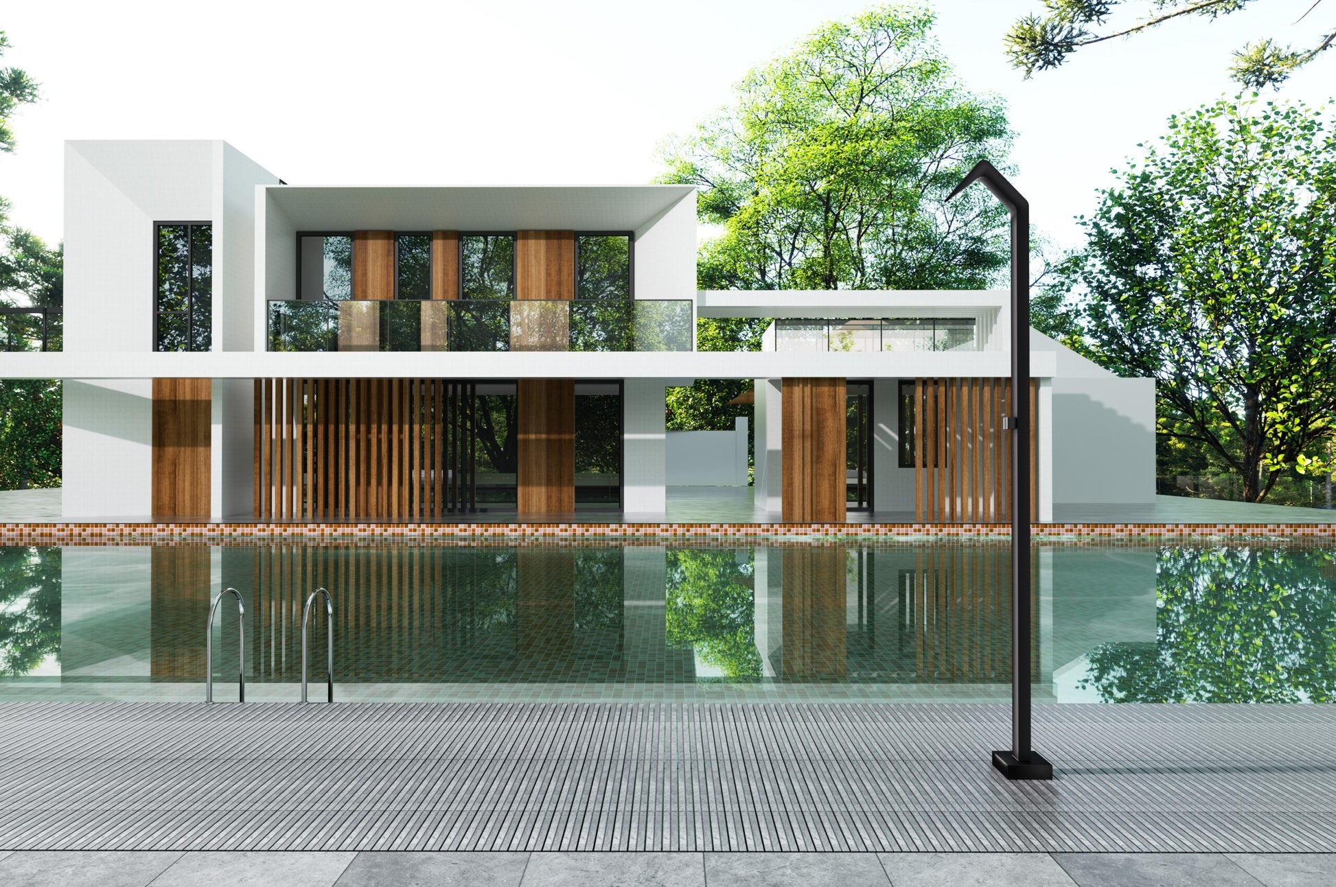 Doccia piscina inox 316 Niagara eleganza e durata per il tuo outdoor