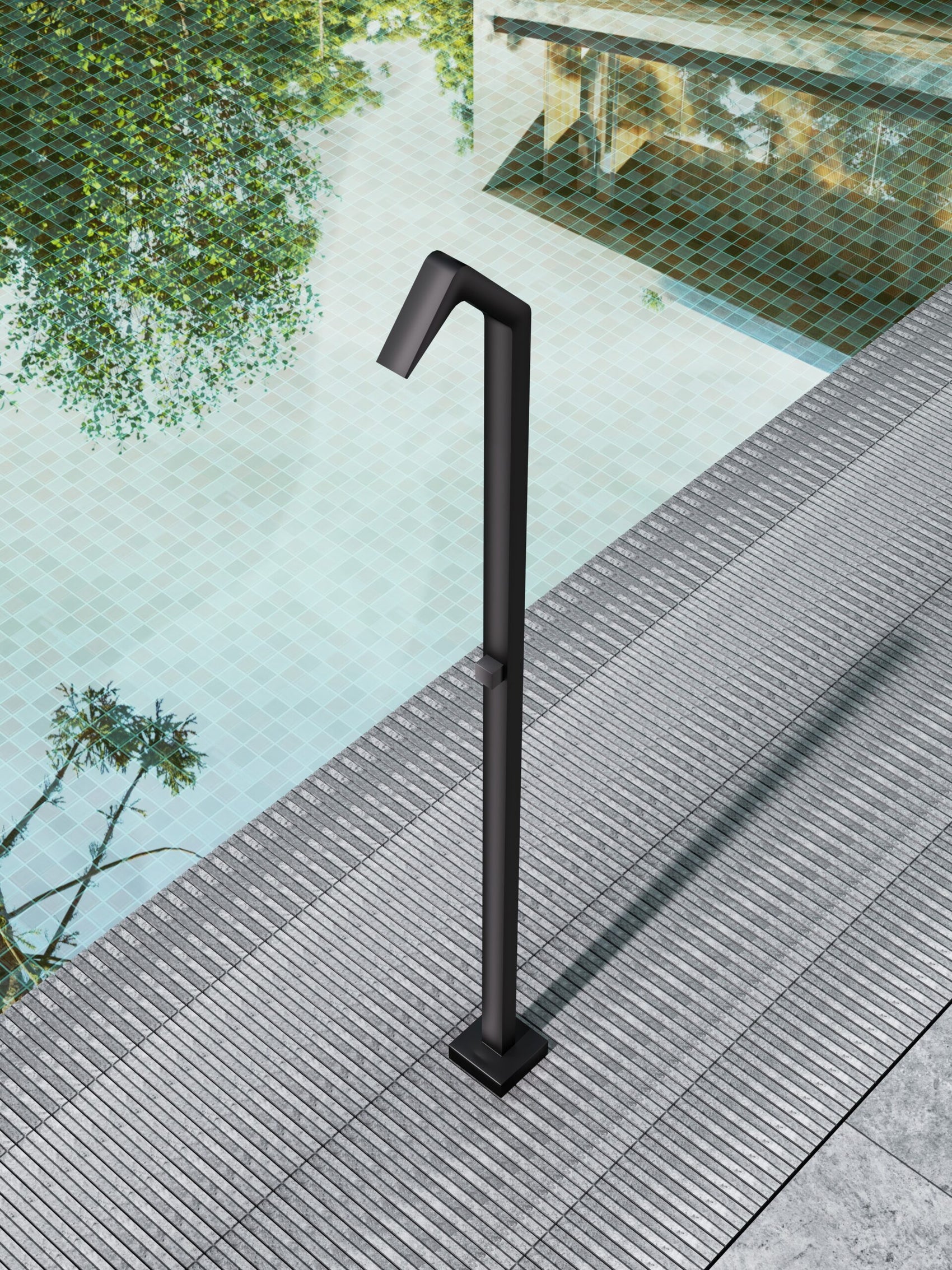 Doccia piscina inox 316 Niagara eleganza e durata per il tuo outdoor
