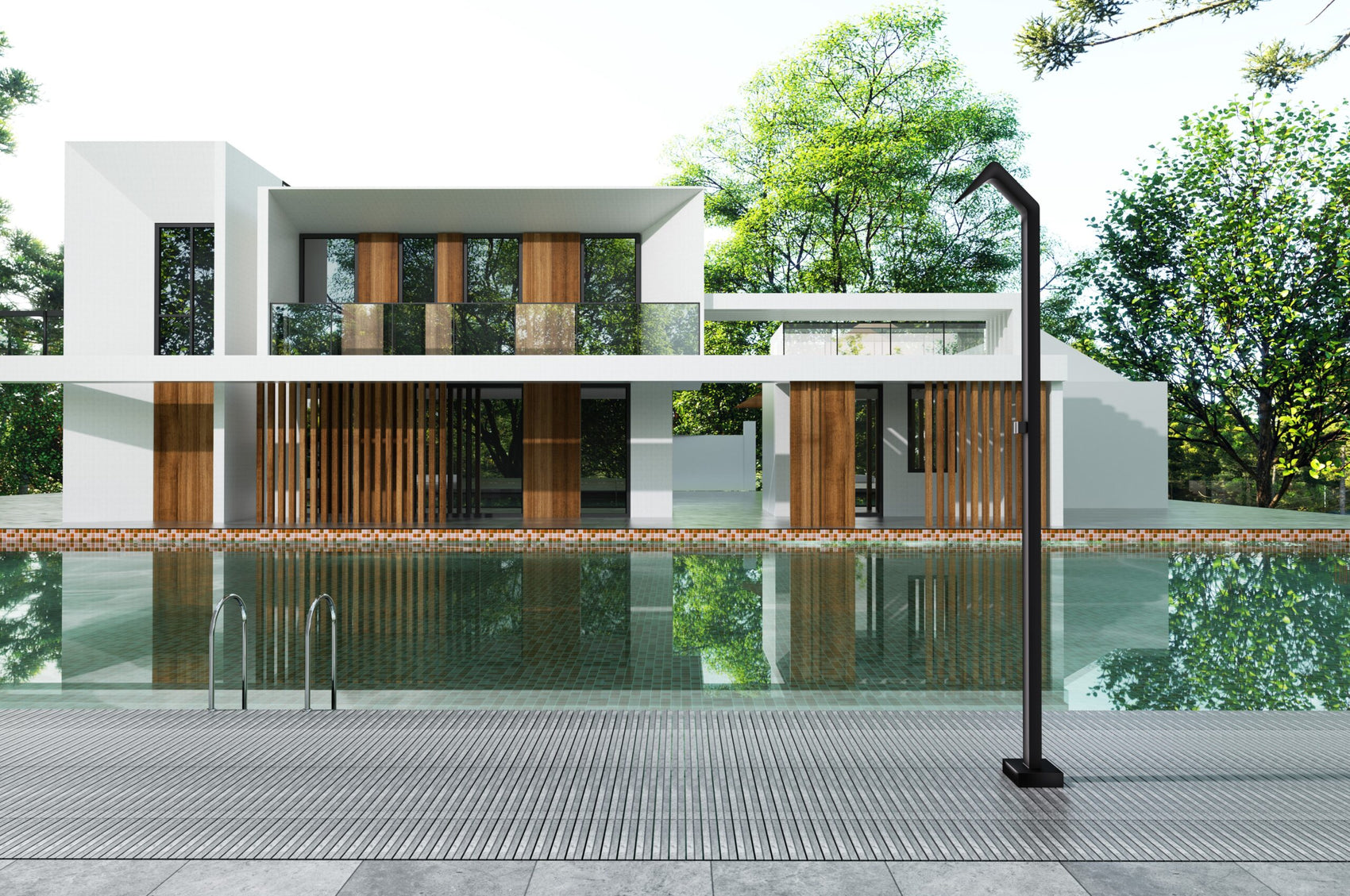 Doccia piscina inox 316 Niagara eleganza e durata per il tuo outdoor