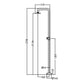 Doccia piscina inox 316 OREGON eleganza e qualita per il tuo giardino Realizzata in acciaio inox 316 nero offre resistenza allusura e alla corrosione Dotata di diffusore orientabile e rubinetto monoforo e laccessorio perfetto per gli spazi esterni