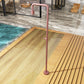 Doccia piscina in acciaio 316 rosa corallo eleganza e resistenza