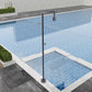 Doccia piscina acciaio 316 grigio eleganza e resistenza