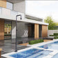 Doccia piscina acciaio 316 grigio eleganza e resistenza