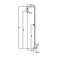 Doccia da esterno beige in acciaio inox 316 per piscina