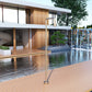 Doccia da esterno beige in acciaio inox 316 per piscina