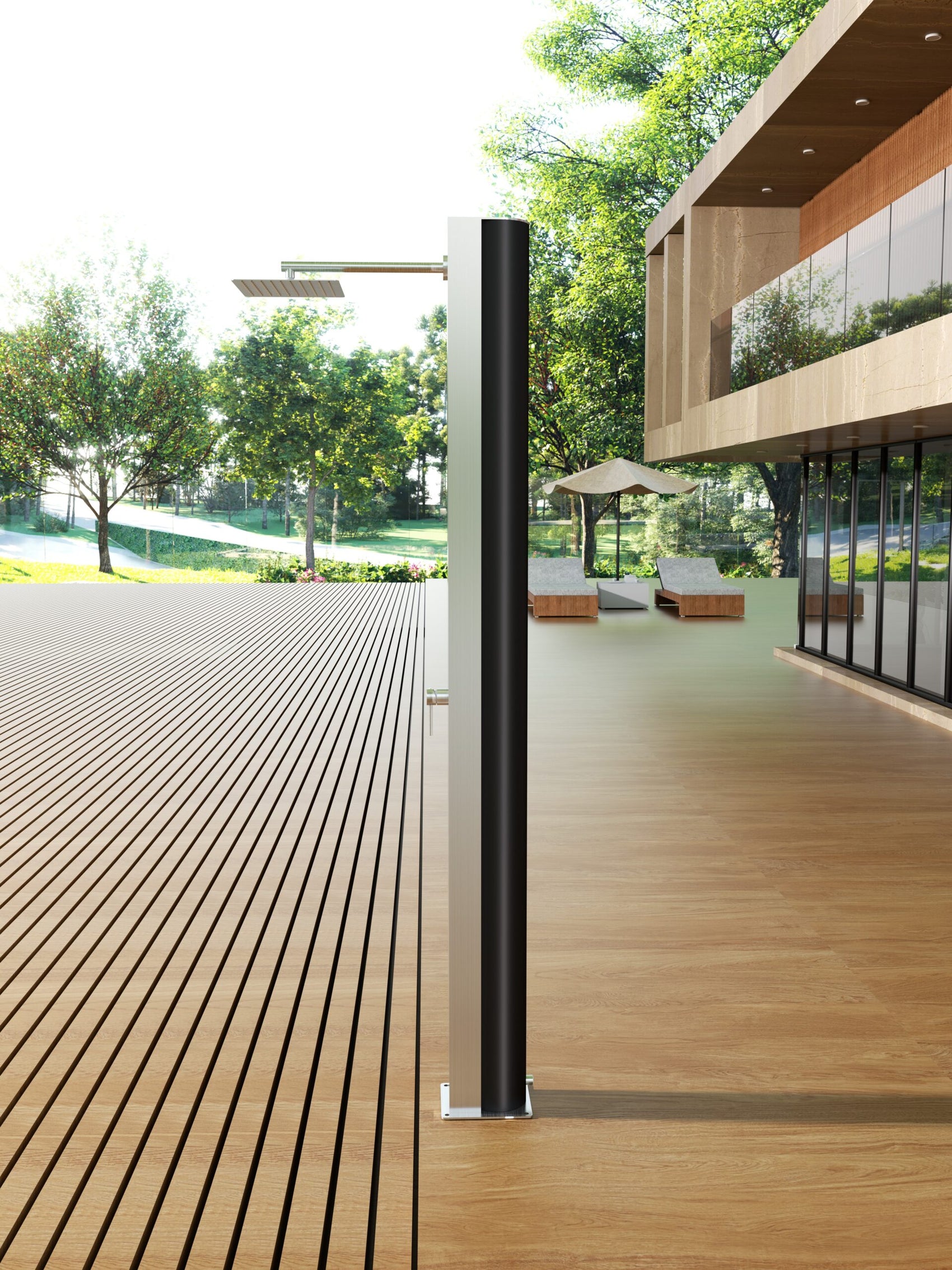 Doccia piscina acciaio 316 Phoenix eleganza e qualita per il tuo giardino