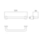 maniglione doccia in ottone cromato imex aas004 elegante e resistente
