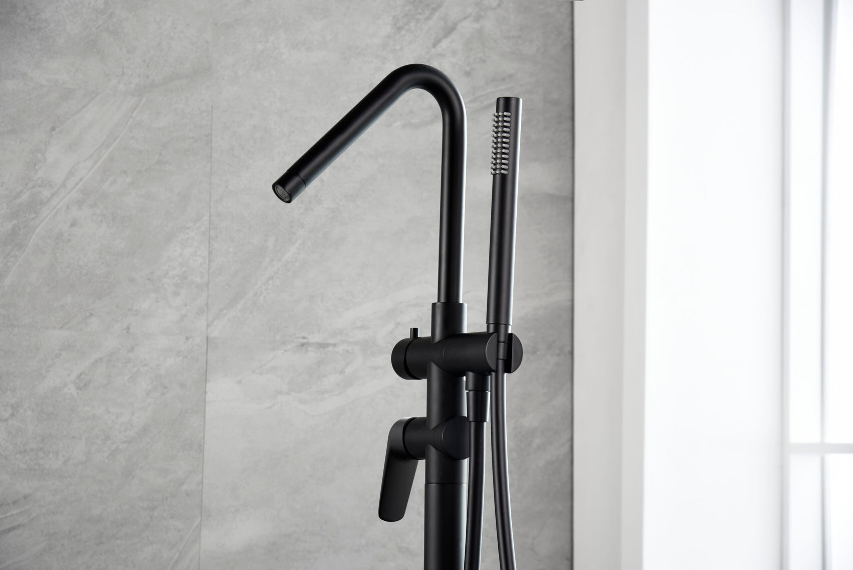 rubinetto freestanding imex belgica nero opaco eleganza e qualita garantite