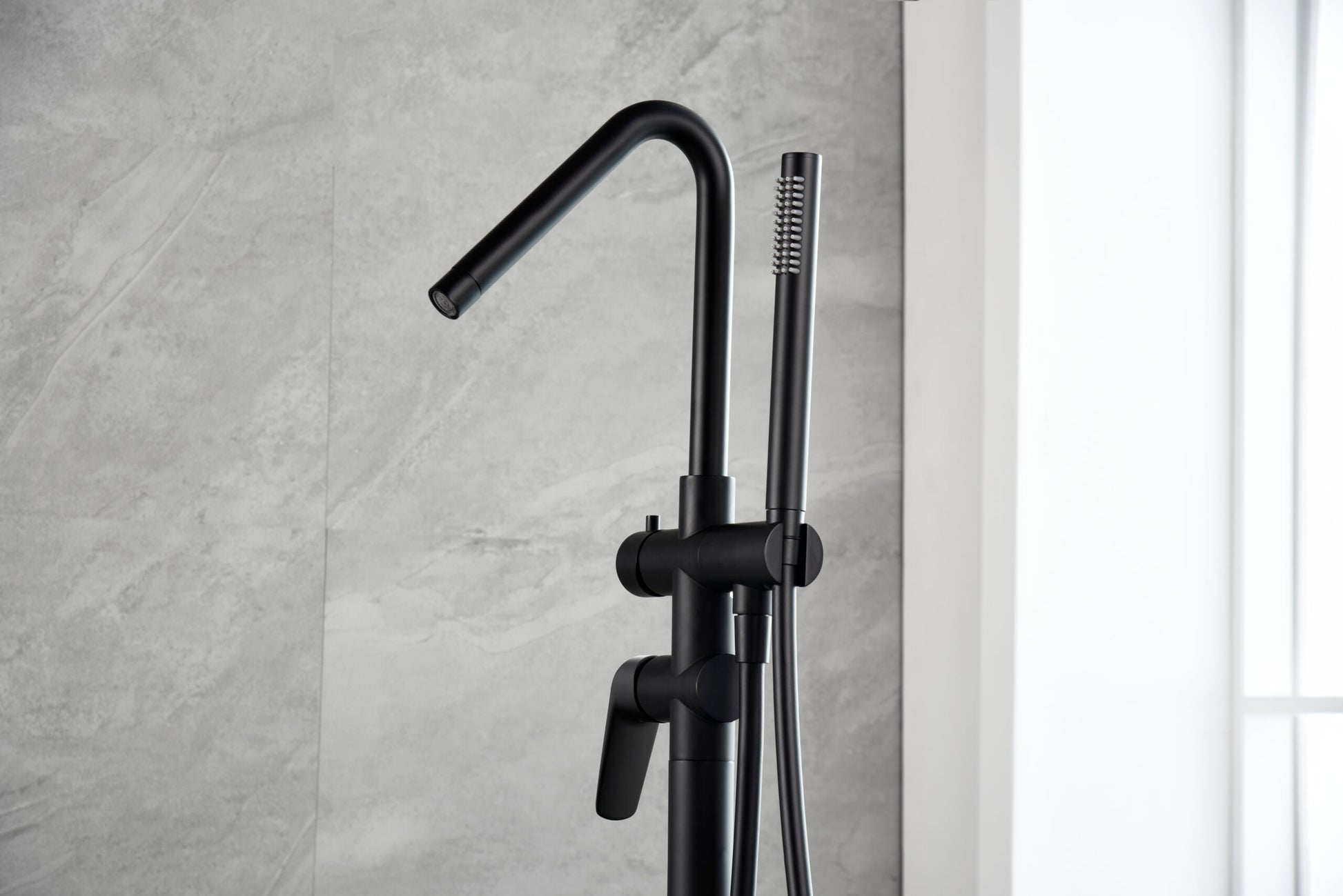 rubinetto freestanding imex belgica nero opaco eleganza e qualita garantite