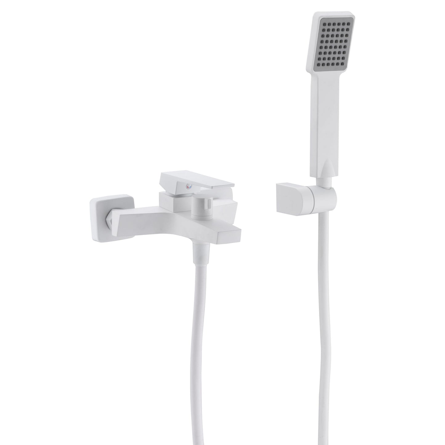 rubinetto vasca doccia design elegante in ottone bianco opaco – acquista ora