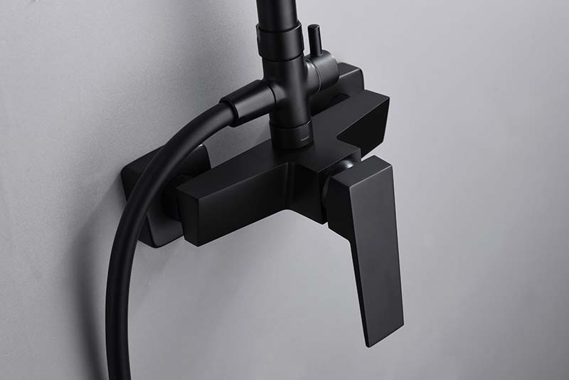 set doccia art nero opaco imex eleganza qualita e durata garantite