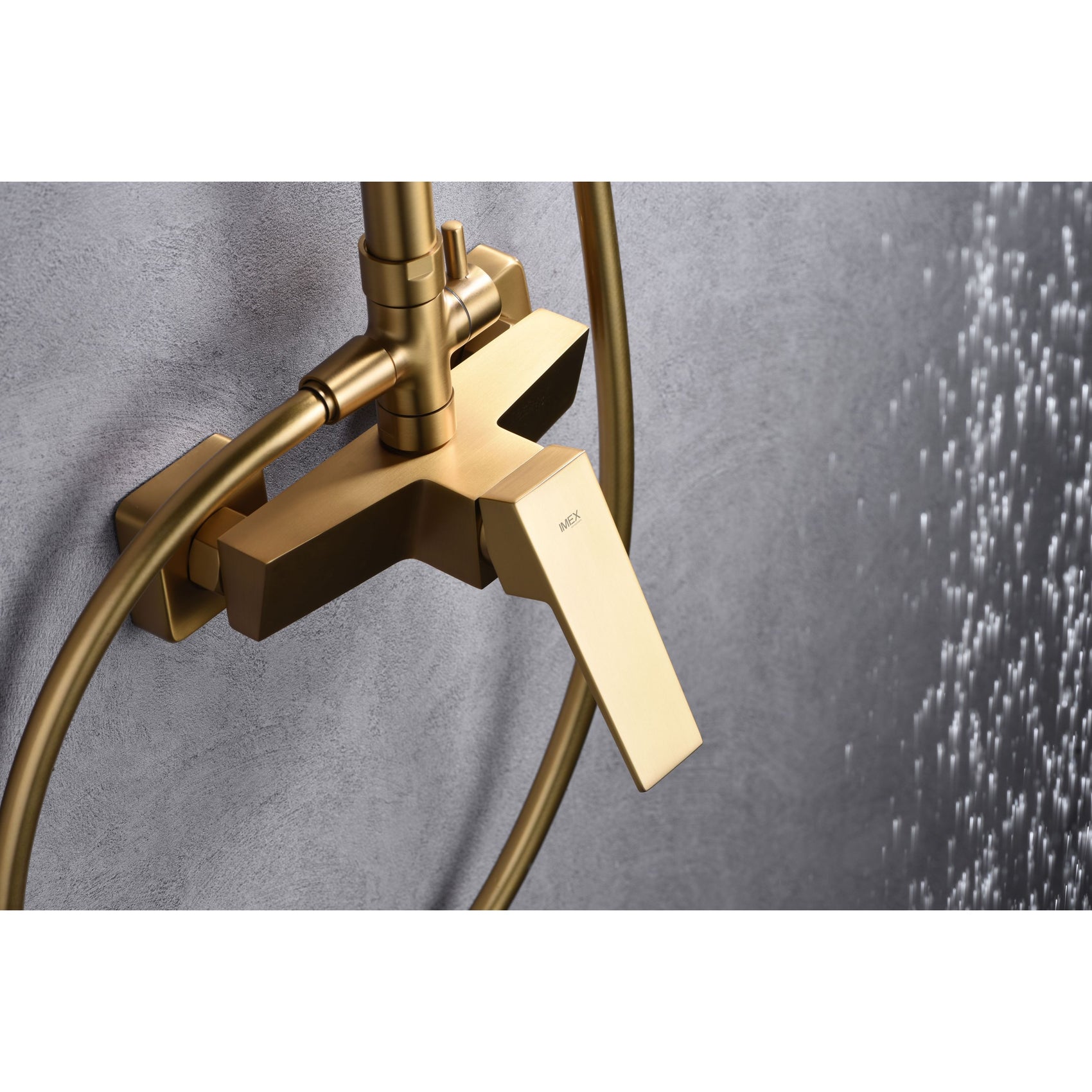 Set doccia monocomando Imex Art oro spazzolato eleganza e qualita premium