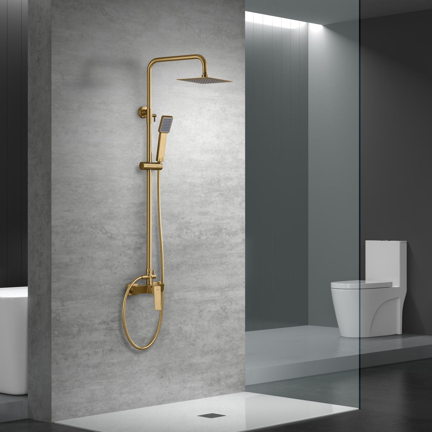 Set doccia monocomando Imex Art oro spazzolato eleganza e qualita premium