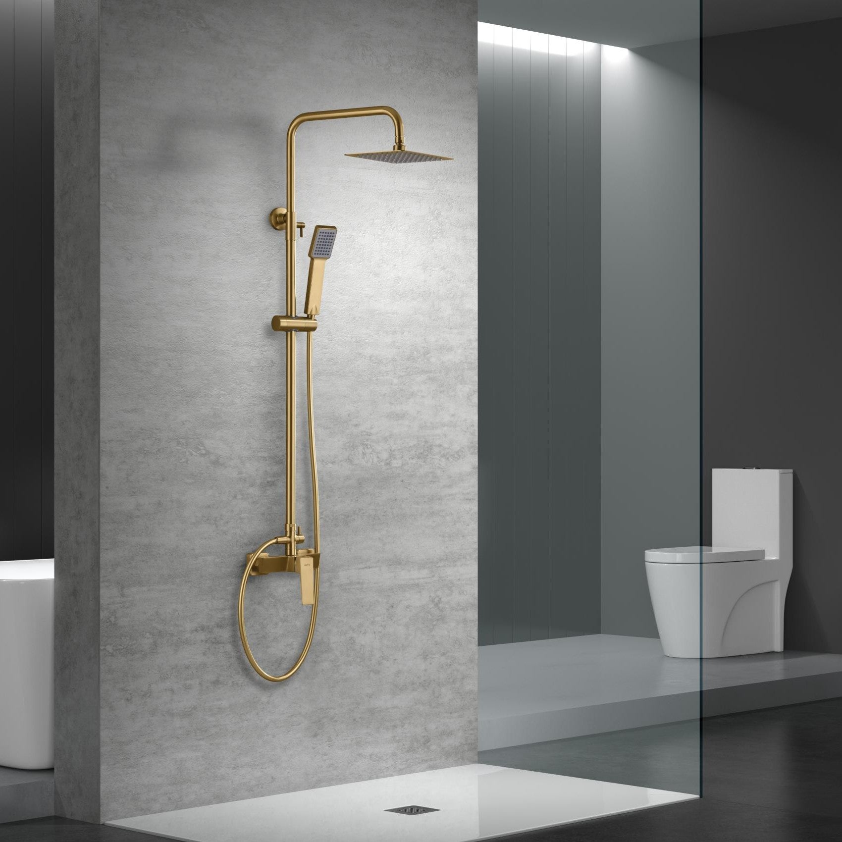 Set doccia monocomando Imex Art oro spazzolato eleganza e qualita premium