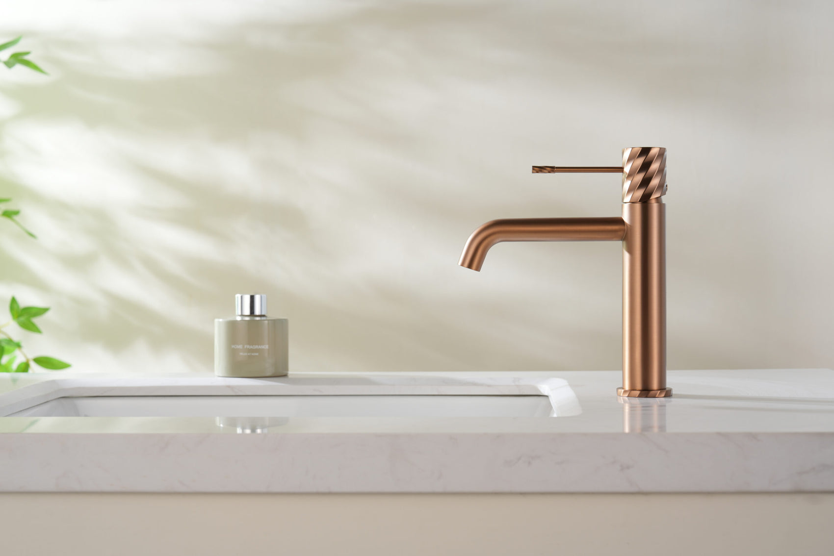 Imex BDB063 1ORC Miscelatore Lavabo Oro Rosa Spazzolato Elegante e Duraturo