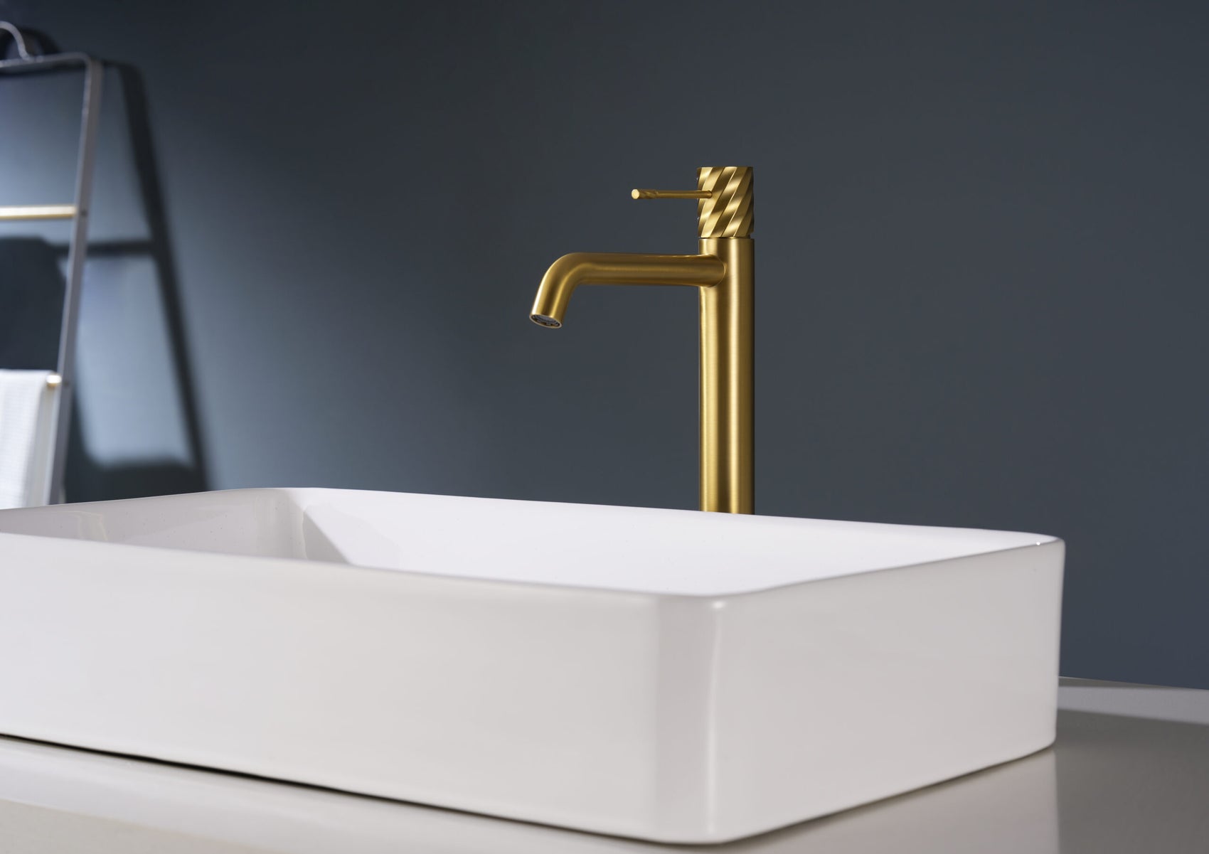 Imex BDB063 3OC miscelatore lavabo alto oro spazzolato elegante e durevole