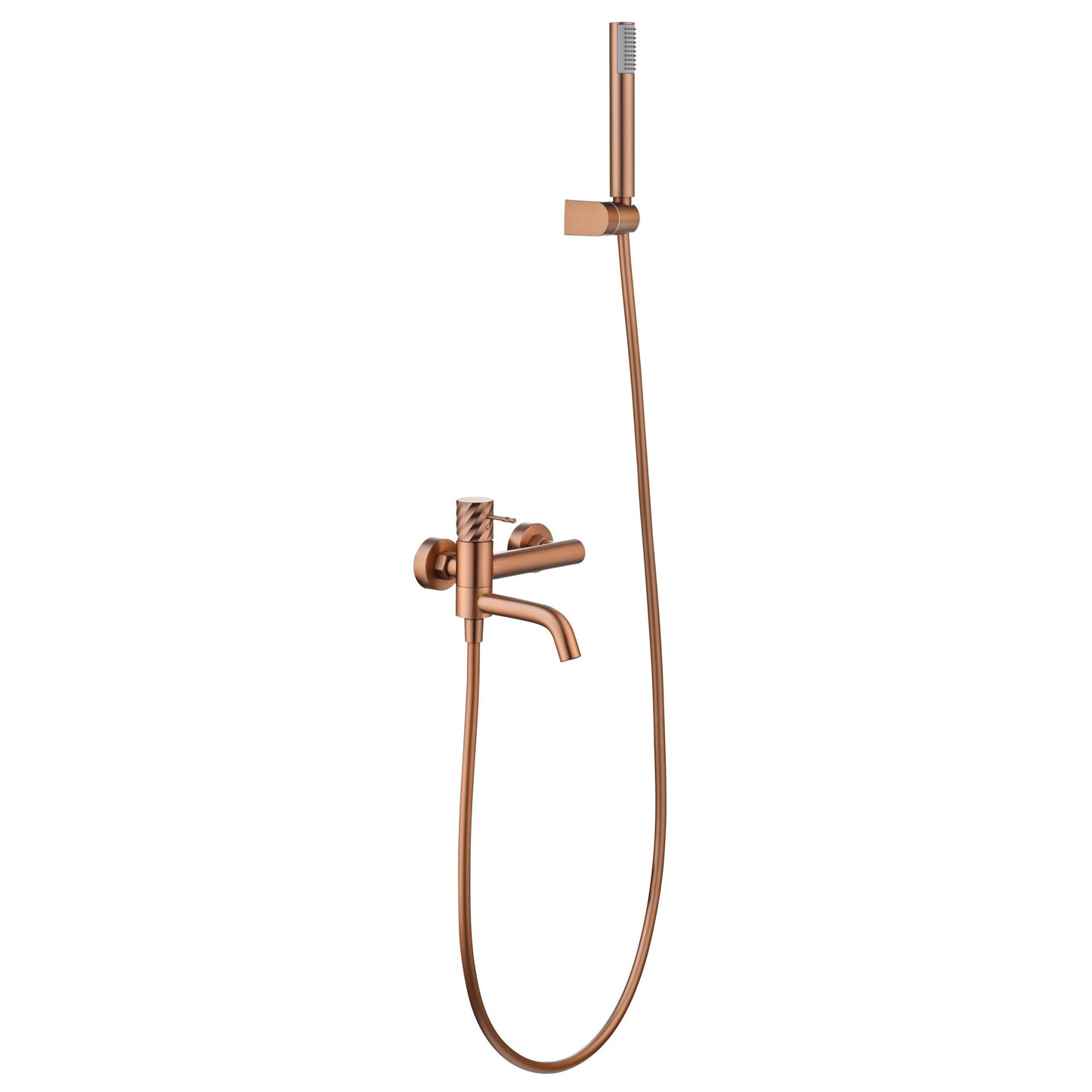 KIT VASCA-DOCCIA MONOCOMANDO IN ORO ROSA