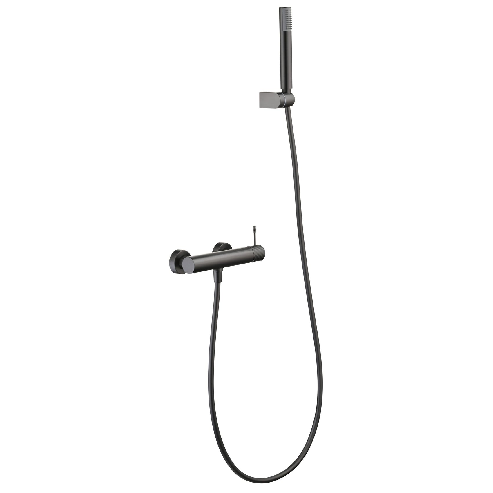 Set doccia monocomando bless nero gun metal imex premium
