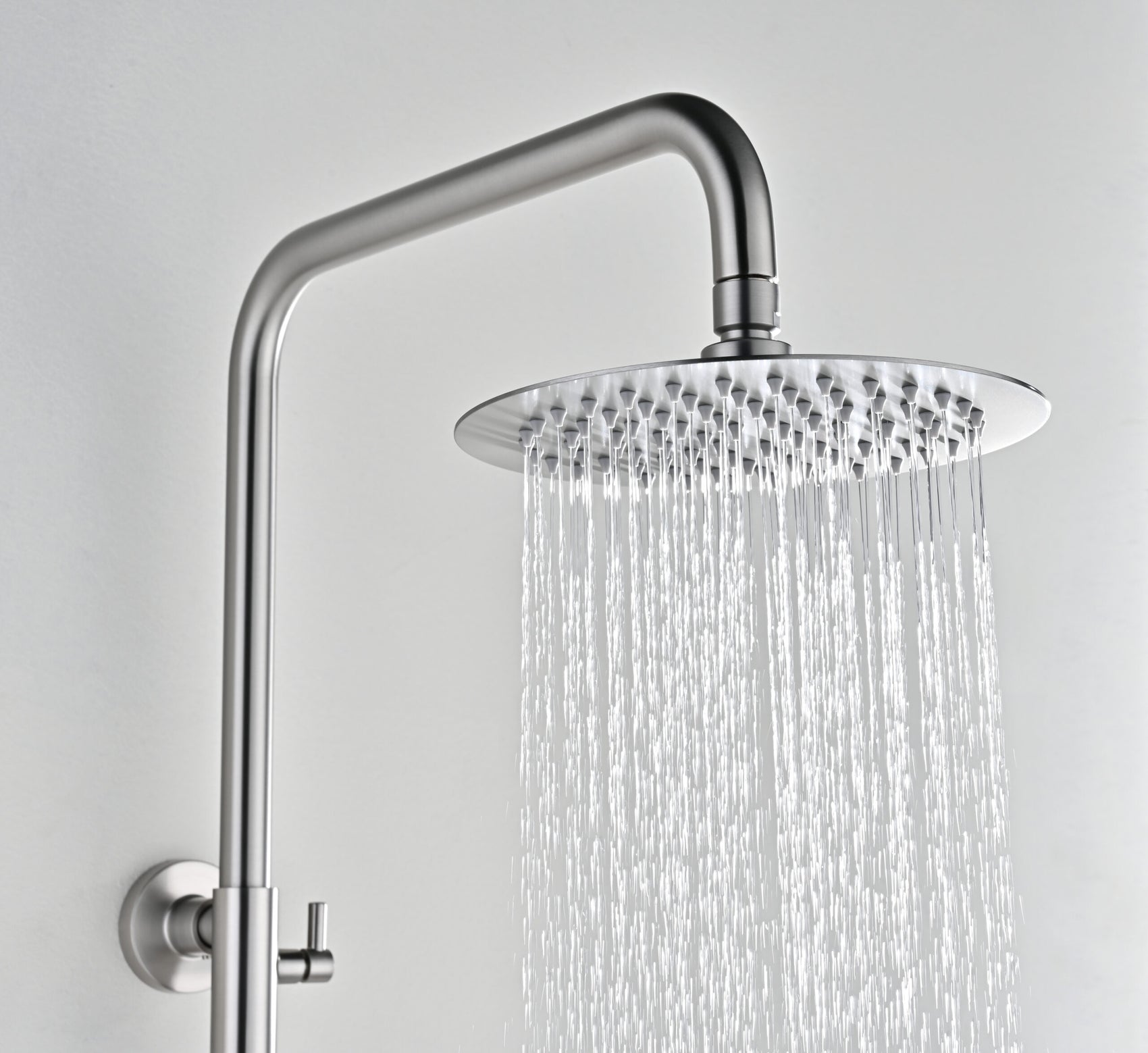 Set doccia monocomando Imex Bless nichel spazzolato elegante e resistente per un bagno moderno e di alta gamma in consegna veloce e sicura