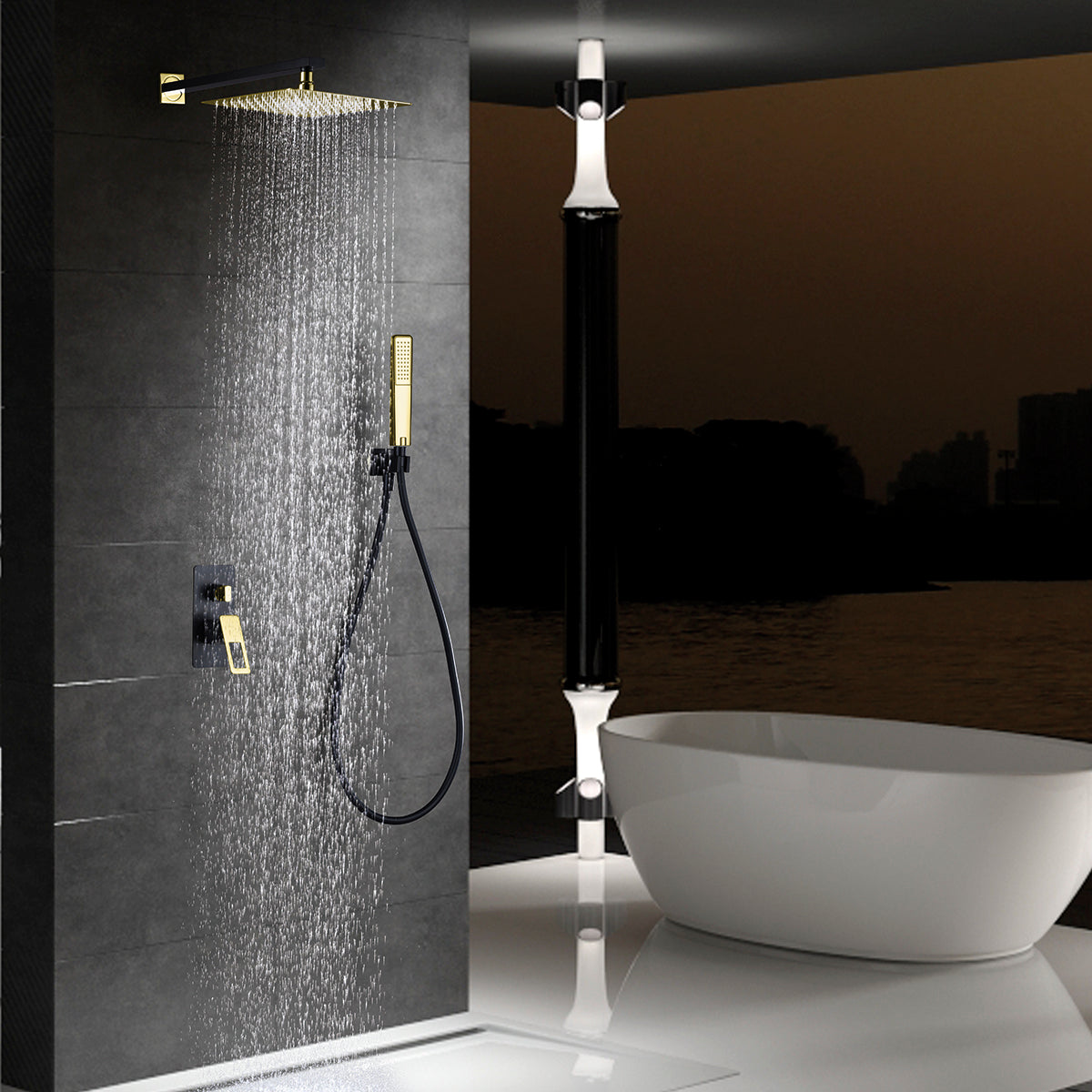 miscelatore doccia imex suecia nero oro design elegante qualita duratura compra ora