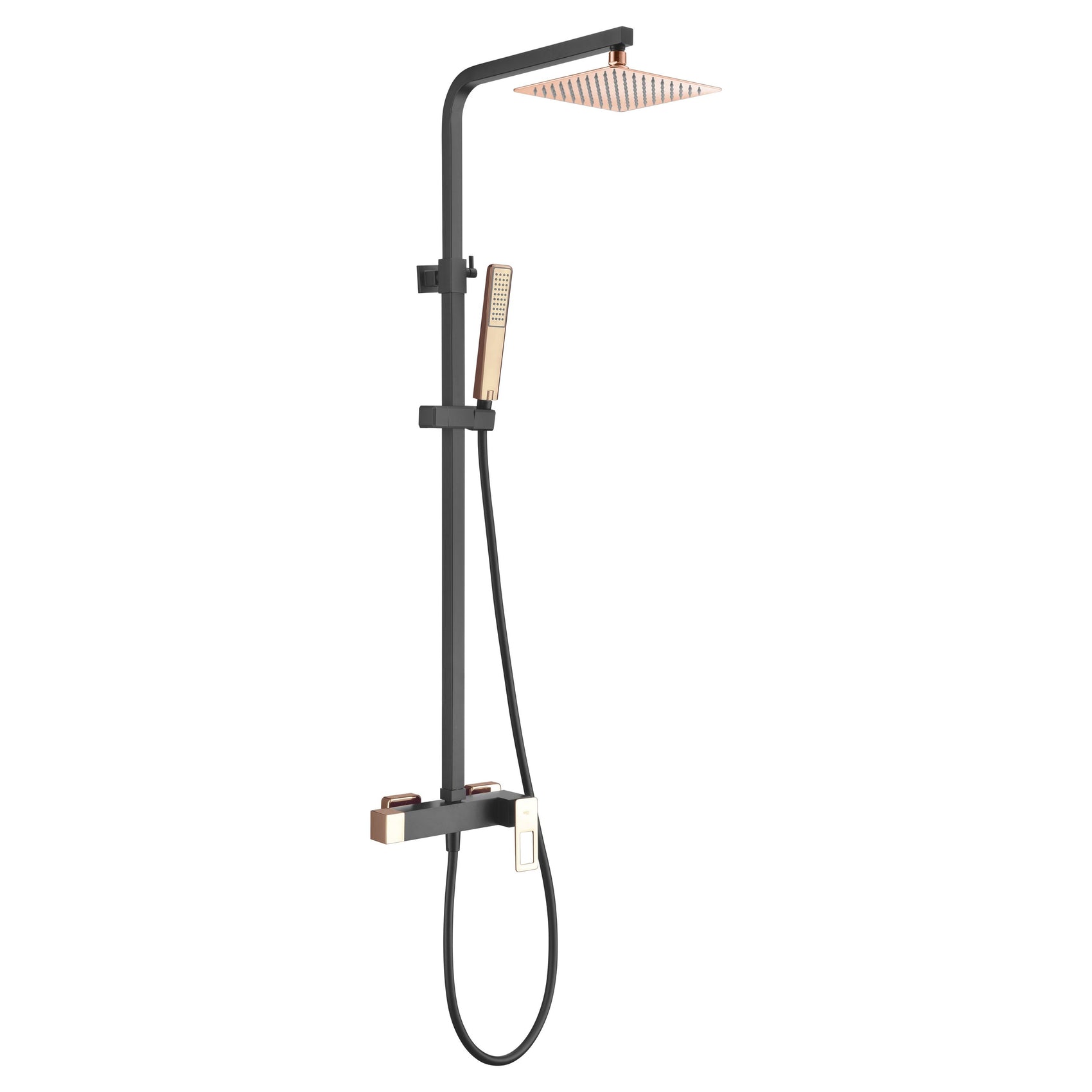 set doccia imex suecia nero oro rosa design elegante e qualita garantita