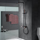 set doccia imex suecia nero oro rosa design elegante e qualita garantita