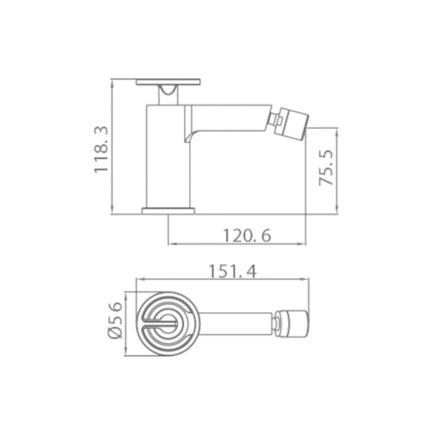 Miscelatore monocomando Olimpo per bidet