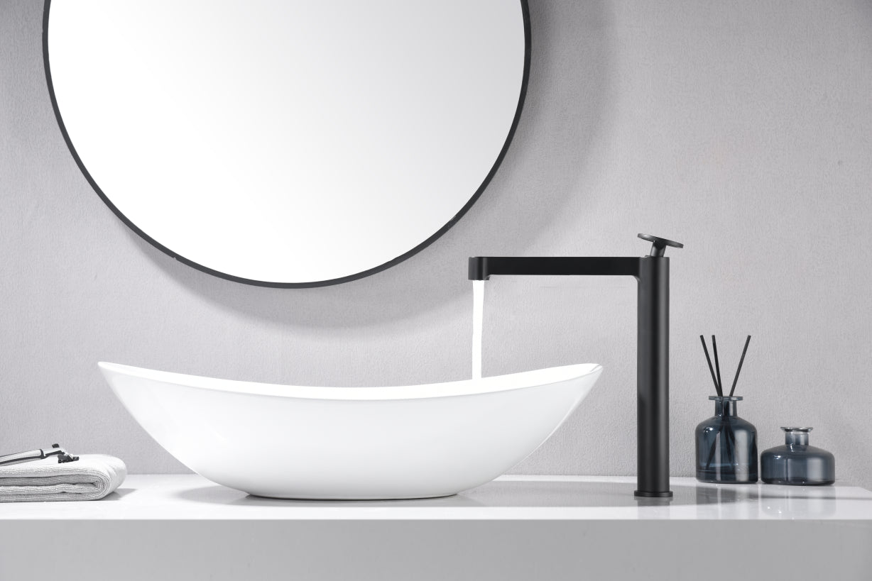 Miscelatore monocomando alto per lavabo