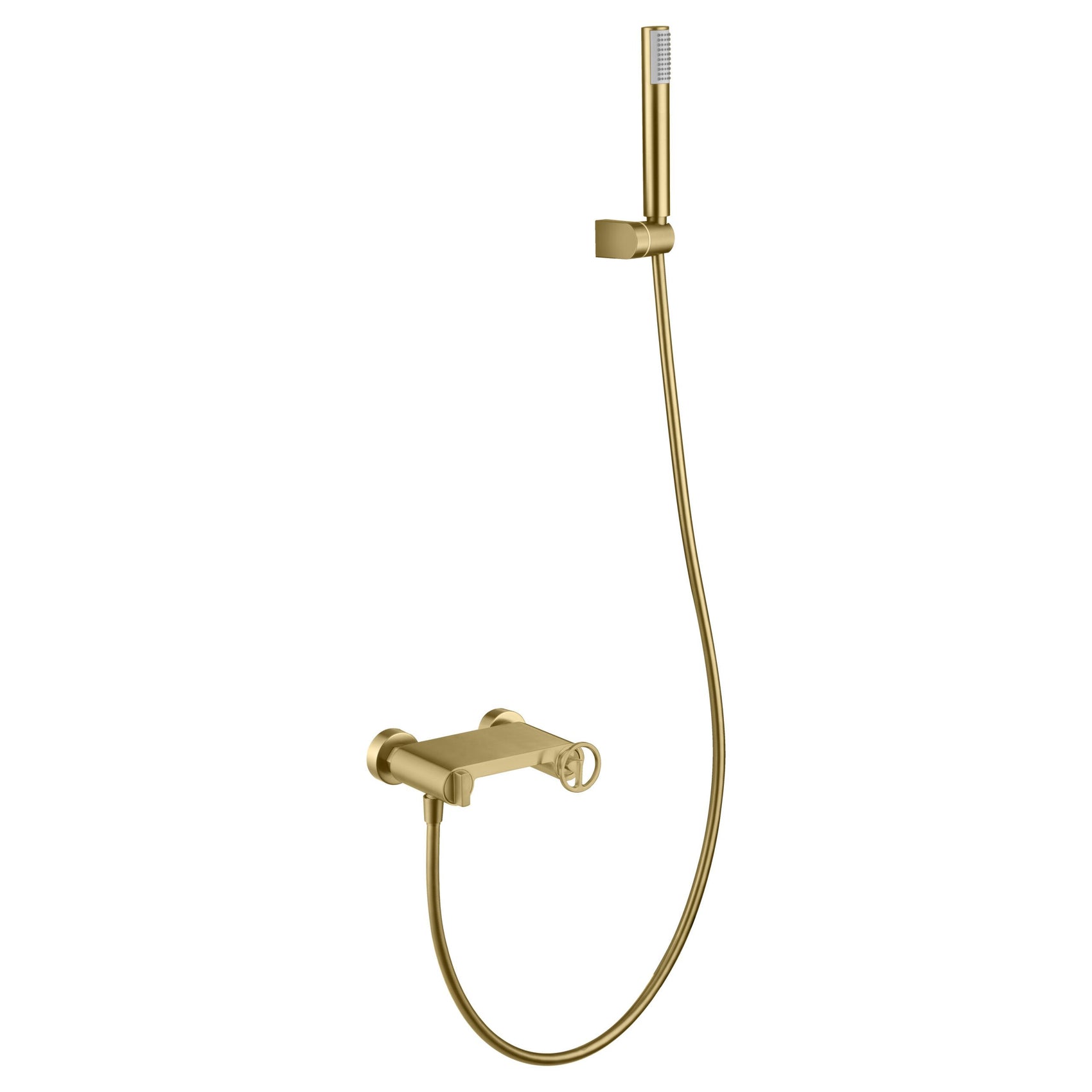 Set doccia monocomando Olimpo oro spazzo