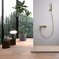 Set doccia monocomando Olimpo oro spazzo