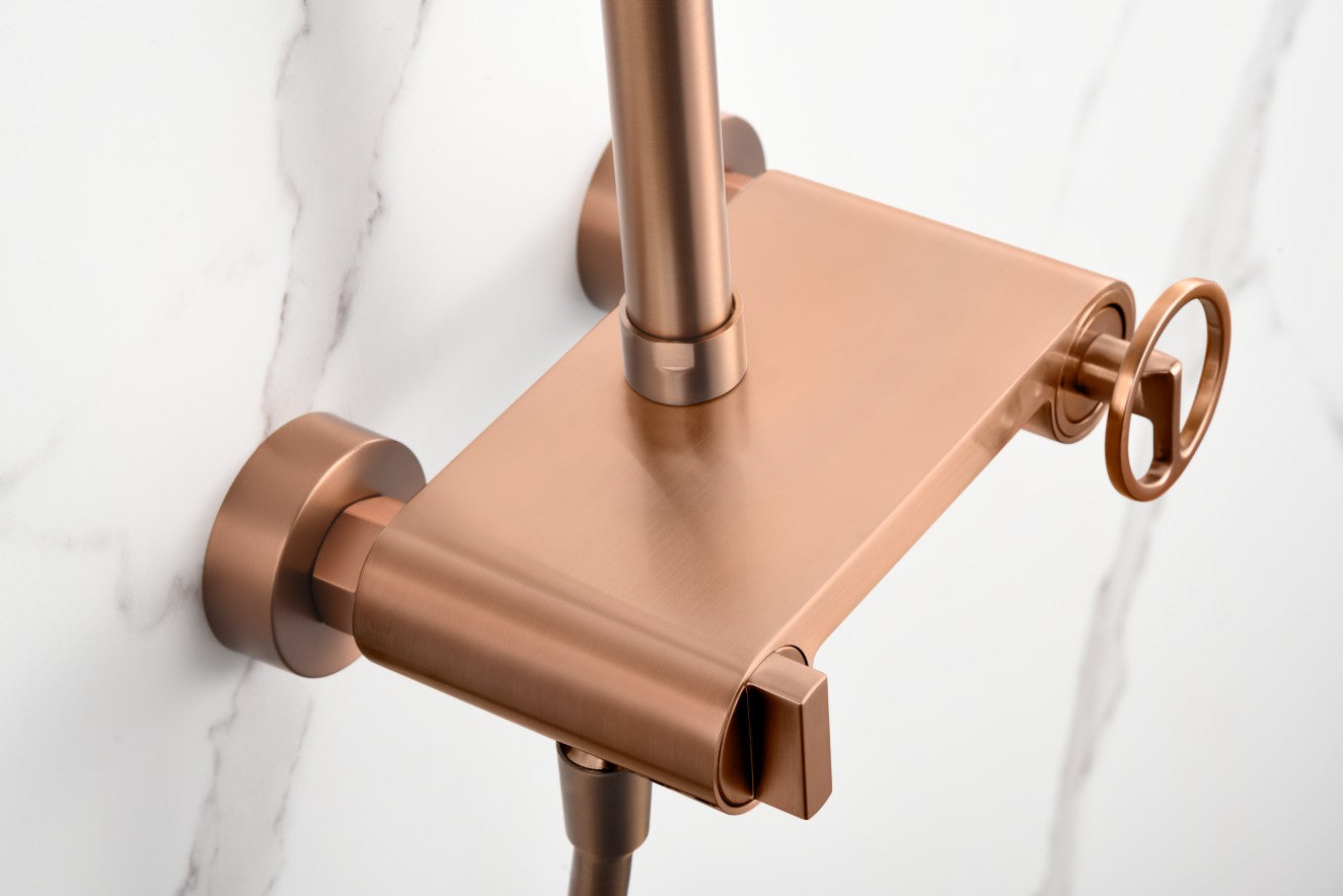 set doccia monocomando oro rosa eleganza e qualita duratura acquista ora