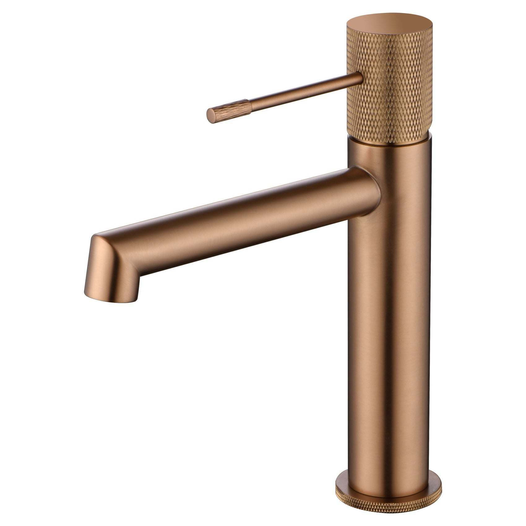 Miscelatore lavabo Line oro rosa spazzal