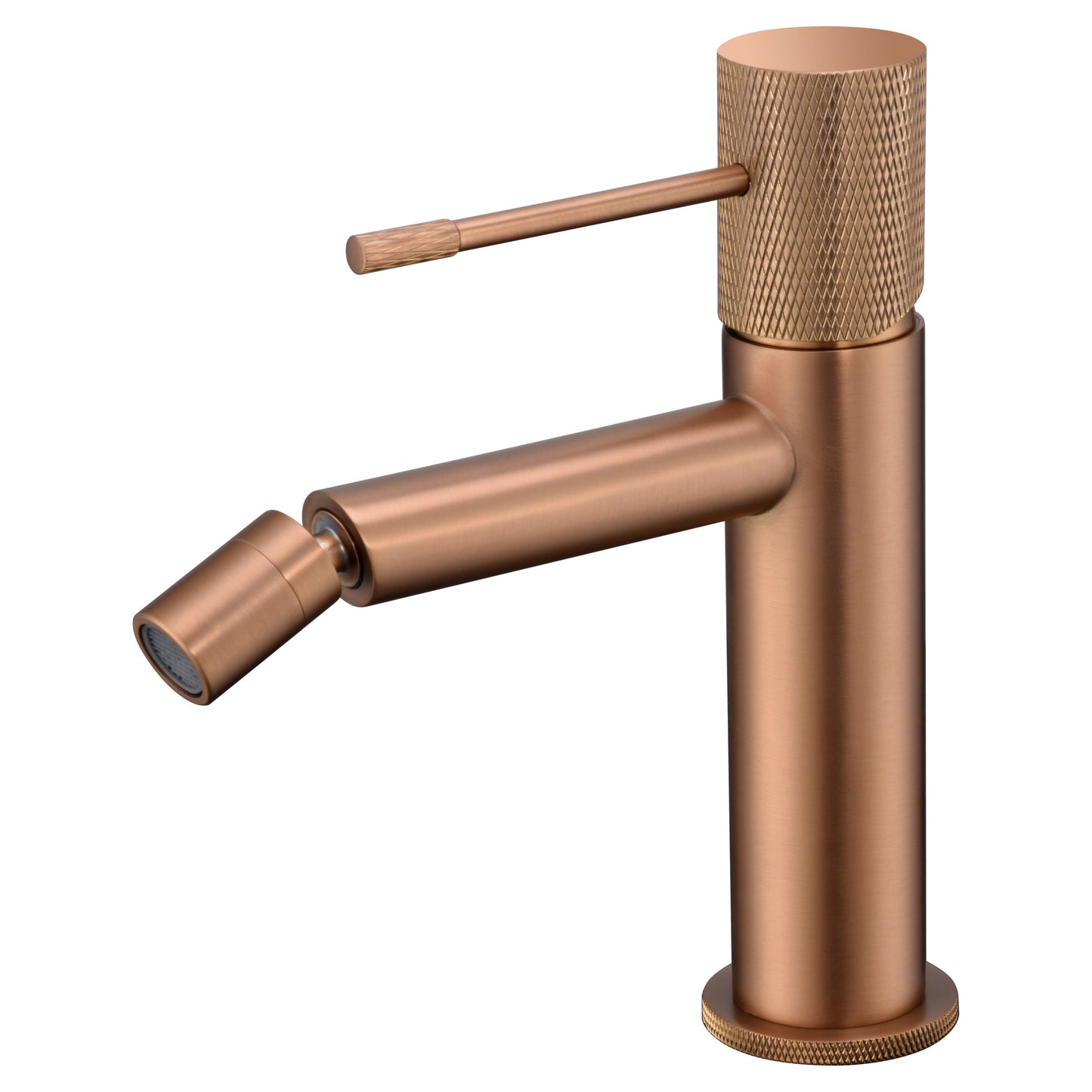 Miscelatore bidet Line oro rosa spazzala