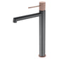 Miscelatore lavabo alto Line grigio opac