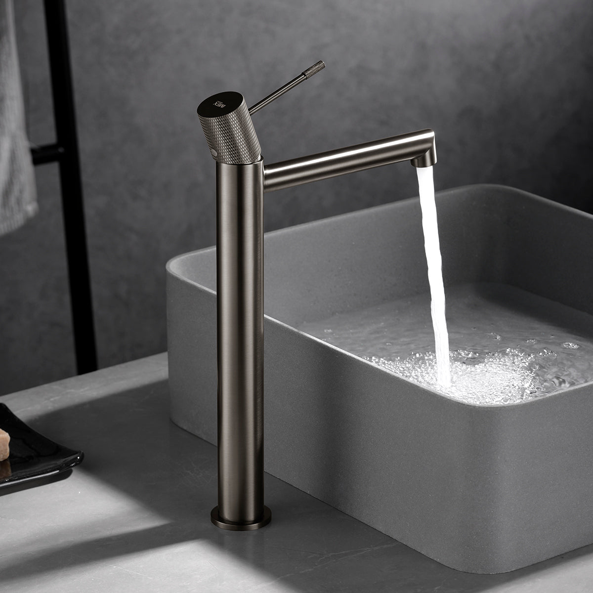 Miscelatore lavabo alto Line nikel spazz