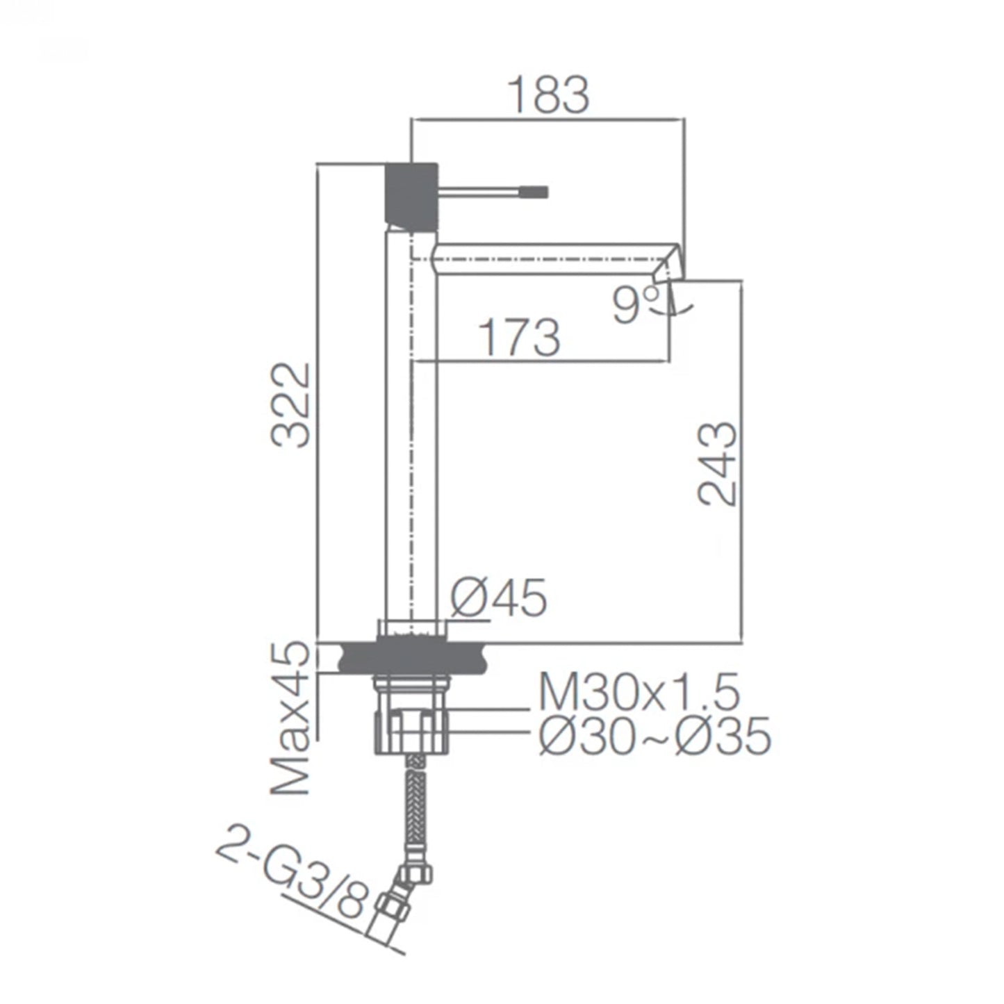 miscelatore lavabo alto oro spazzolato imex eleganza e quali