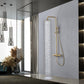 Colonna doccia miscelatore Line oro spaz