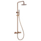 Colonna doccia miscelatore Line oro rosa