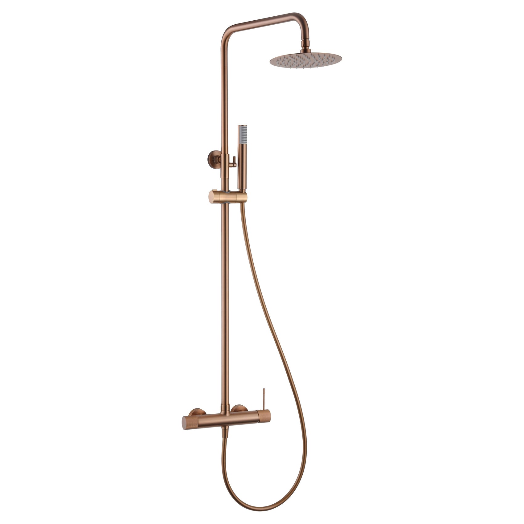 Colonna doccia miscelatore Line oro rosa