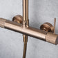 Colonna doccia miscelatore Line oro rosa