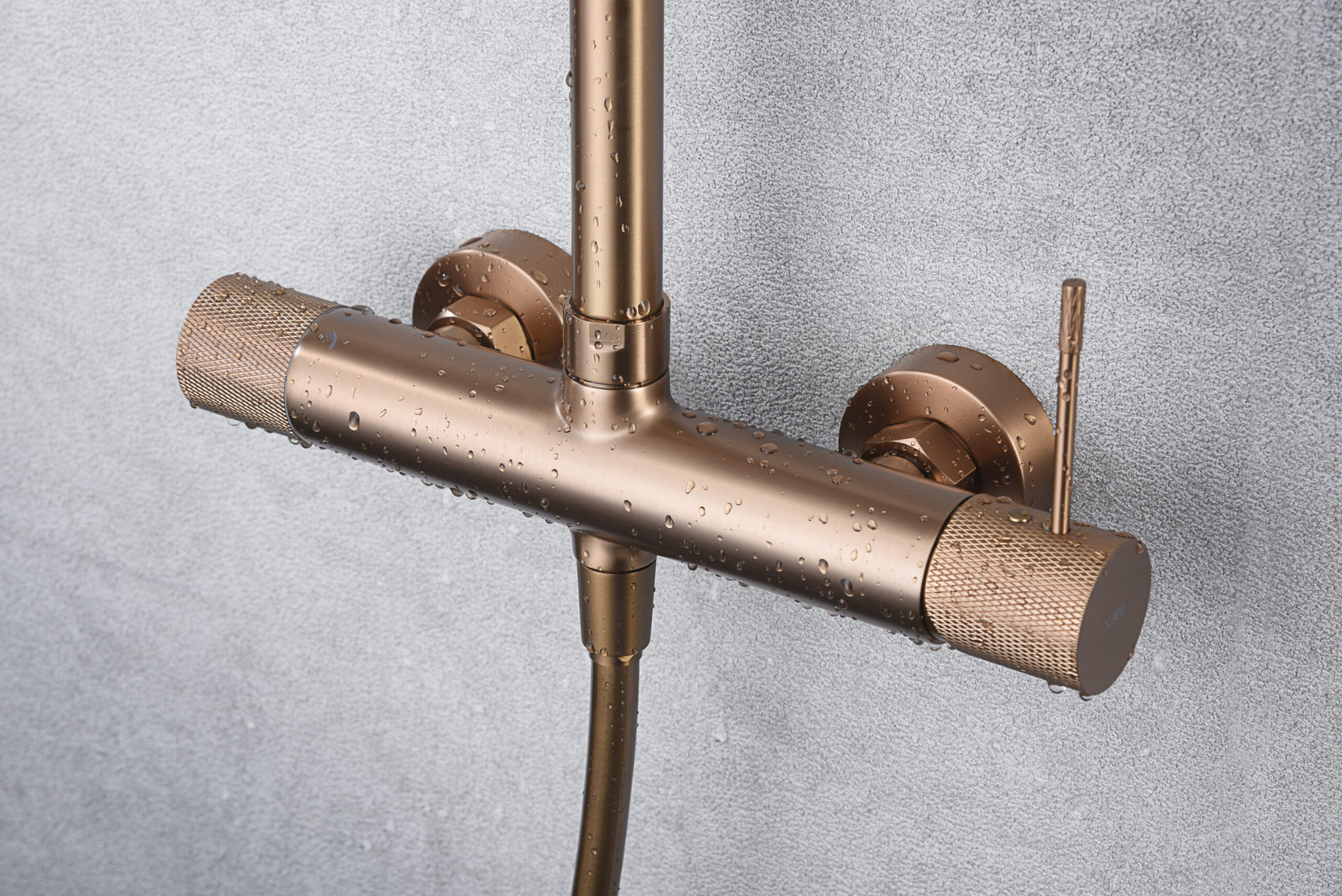 Colonna doccia miscelatore Line oro rosa