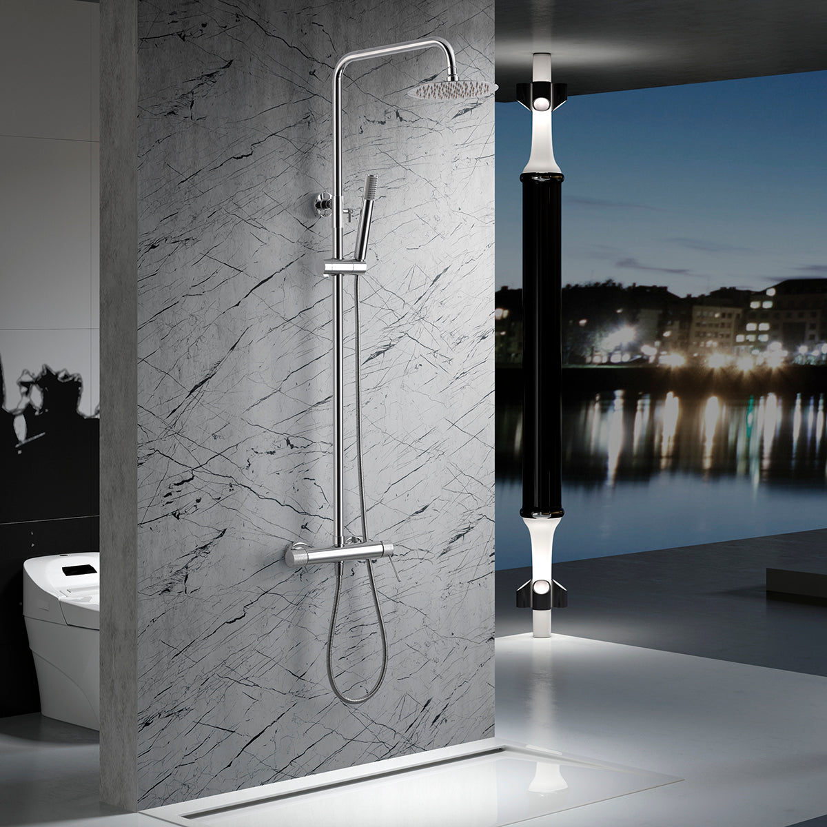 Colonna doccia miscelatore Line