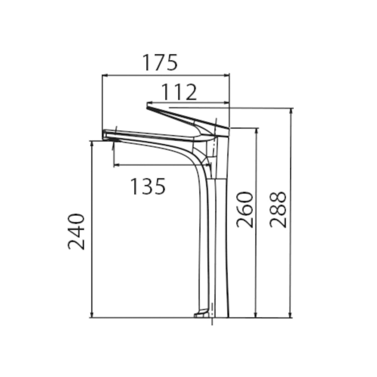 Miscelatore monocomando per lavabo Delos
