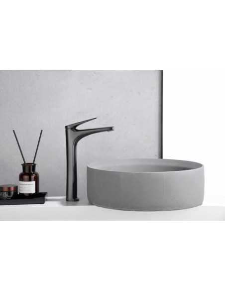 Miscelatore monocomando alto per lavabo