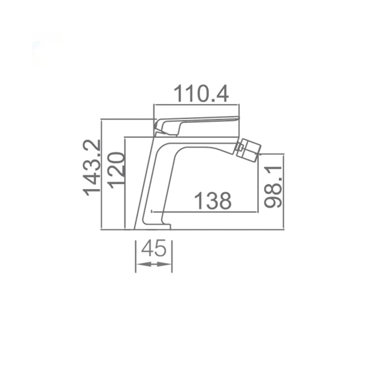 Miscelatore bidet Fiyi